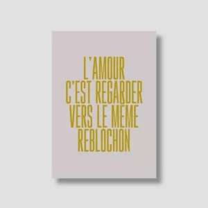 Carte "Cheese & Love" : Amour et reblochon (avec enveloppe)