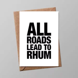 Carte "Happy hour" : all roads lead to Rhum (avec enveloppe)