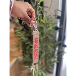 Porte-clés "Copine géniale" lin