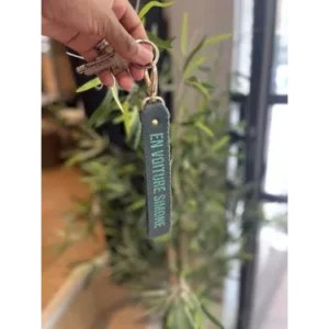 Porte-clés "En voiture Simone" kaki