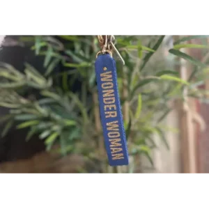 Porte-clés "Wonder Woman" bleu roi